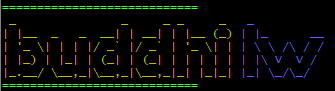 我想连接两个 figlet 输出（不同颜色）