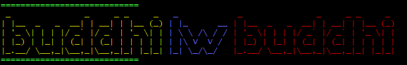 我想连接两个 figlet 输出（不同颜色）